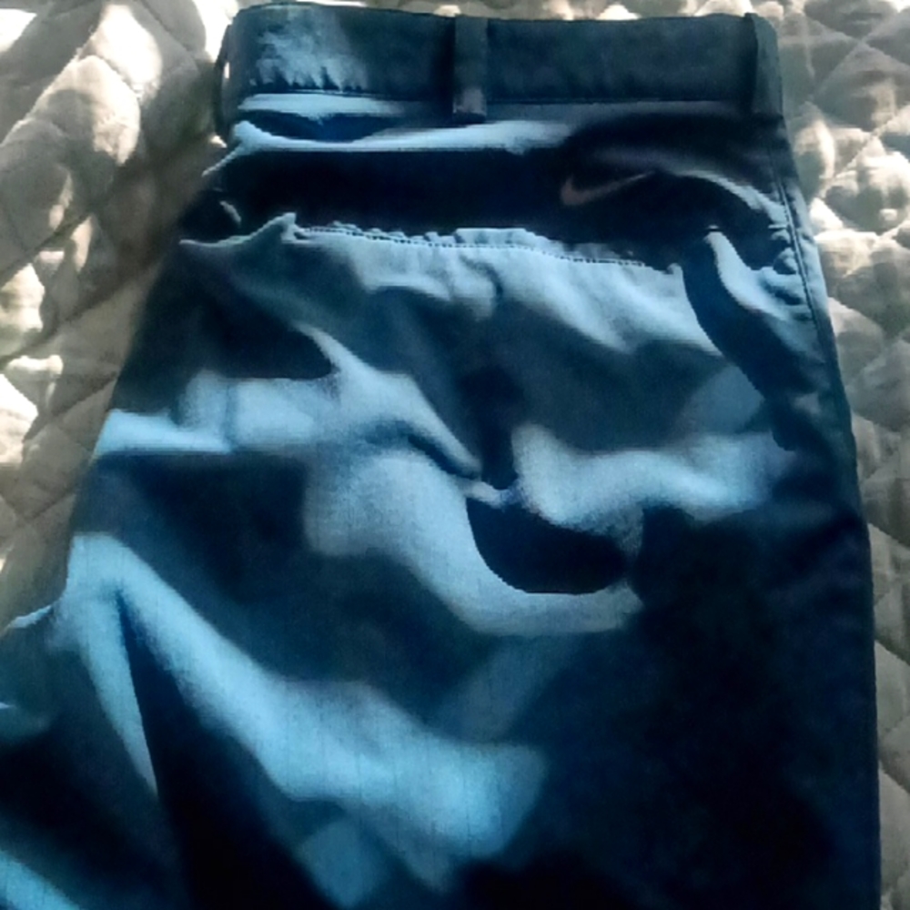 Nike Dri-Fit Golf Pants - Teal/Navy Pinstripe, 36x32